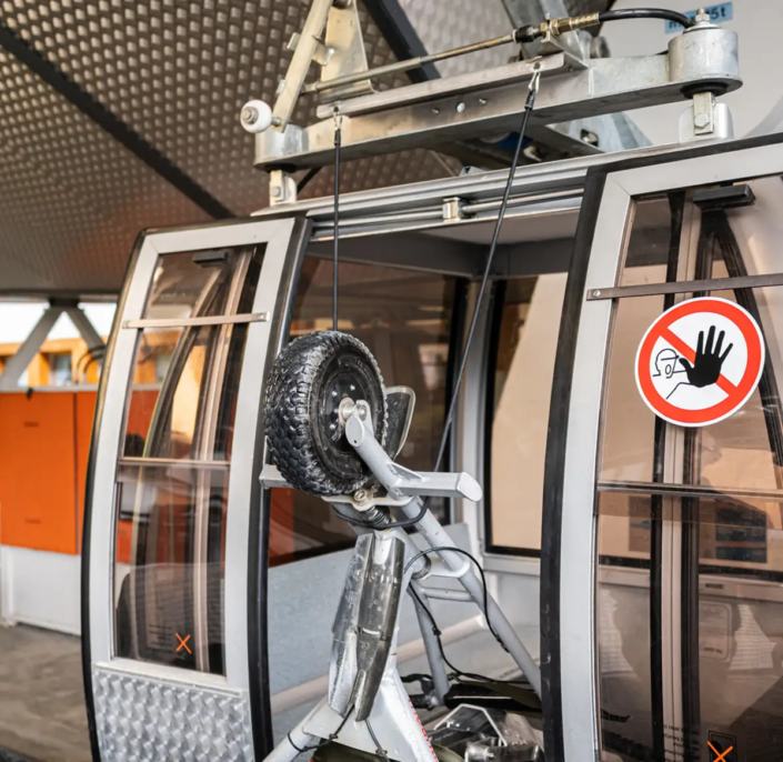 Zusätzliche Sicherung für das Mountaincart